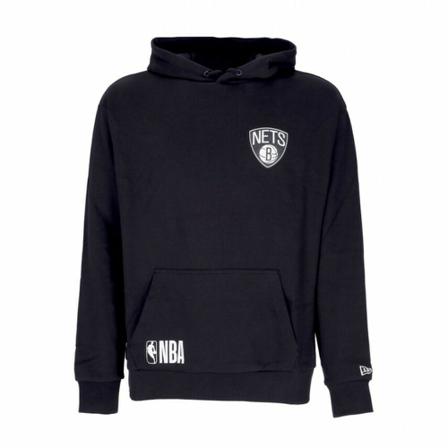 New Era half logo oversized hoody bronet , Zwart , Heren , Maat: S Hoodies & sweatvesten
