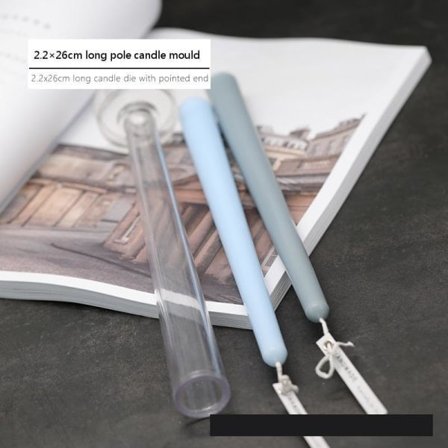 Ljusformar ljus stearinljus DIY gjutformar i silikonform YKE55031 spetsig lång stång 22x26
