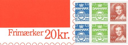 Danmark 1990 - Frimærkehæfte 20 kr. AFA 5 - Postfrisk