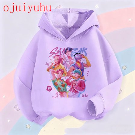 Fan Gaver Hættetrøjer Børne Hættetrøje Manga Børn Kpop Dæmonjægere Børne Sweatshirt Sød Tiger Harajuku Hættetrøje til Drenge Piger