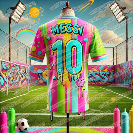 2025 HET FÖRSÄLJNING MESSI Graffiti Fan Limited Collection Sporttröja Daglig Utomhus Andningsbar Snabbtorkande T-shirt