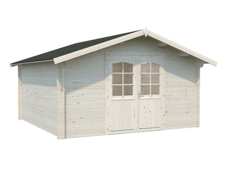 Palmako Lotta Stuga 14,4 m²/inv. 13,9 m², utan golv, obehandlad, Stugor & förråd