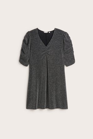 Kappahl | Kort klänning med glitter | Svart