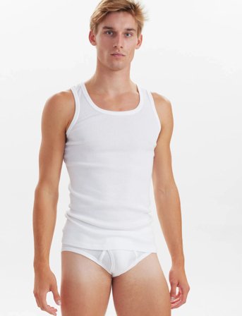 JBS Jbs Singlet 2-Pack Organic - White - M