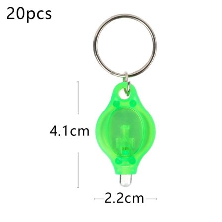 20 stk Mini Nøglering Mini LED Lommelygte Nøglering Lys Fakkel