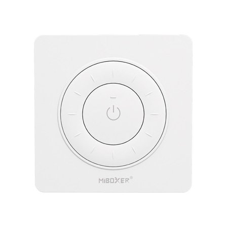 SYNERGY 21 LED Fernbedienung Rotating Wheel Remote 2,4GHz (w) dual white (CCT) runde Ecken *Milight/Miboxer*