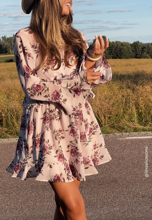 BUBBLEROOM-Short Frill Dress-L