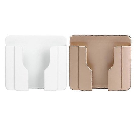 2 stk. Mobiltelefonholder Opladningsstander til Mobiltelefon Vægmonteret Telefonholder Telefonopbevaringshylde Opladningsholder til Telefon