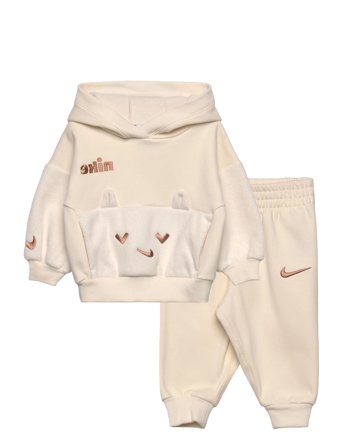 Nike F8-Fleece Pant Set - White - 80/86
