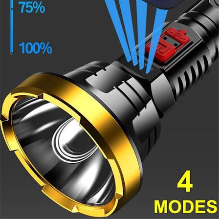 Høyeffekt 12000000LM LED Lommelykt Super Lys Lommelykt USB Oppladbar Lampe-Xin