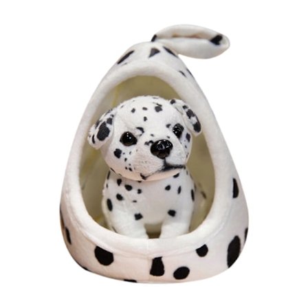 Gosedjur Hund Plysch Hundkoja Söt Komfort Avtagbart Hus Simulation Valp