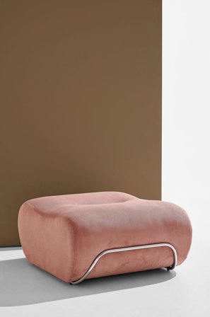 Pastill - Archie puf - Rosa - Fodskamler & puffer - Fra Homeroom