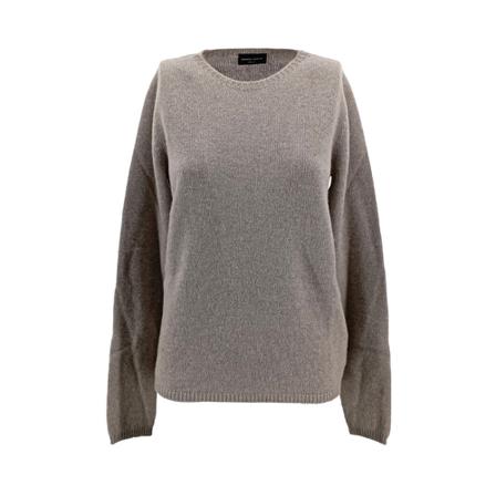 Roberto Collina, Round-neck Knitwear Beige, Dames, Maat:M