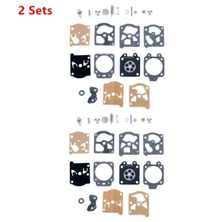 2 Set Förgasarmembran Packning Nålreparationssats för Walbro K20-WAT Serien Echo Motorsåg