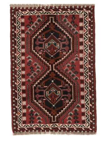 Medallion Small Shiraz Rug 80X118 Wool