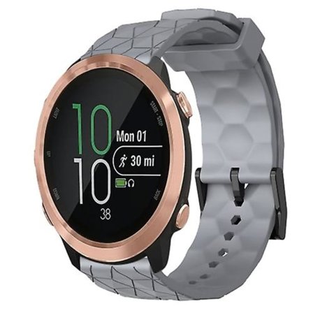 Garmin Forerunner 645 Music 20 mm jalkapallokuvioitu yksivärinen watch