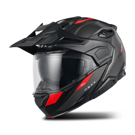 Nexx X.Lifecountry Terra Öppningsbar Hjälm MT Grå/Röd L