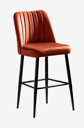 Hanah Home - Sett med barstoler (2 stk.) - Vento - Rød - Barstoler & -krakker - Fra Homeroom