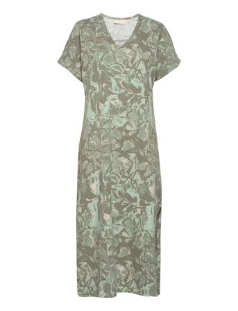 Gumikb Printed Dress Green Karen By Simonsen