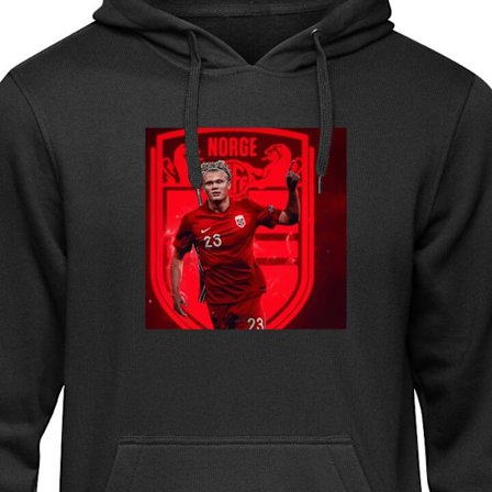 Barnehettegenser Erling Haaland Manchester City Norge fotball målmaskin angriper sterk fysikk hurtighet og klinisk avslutninger som dominerer verdens