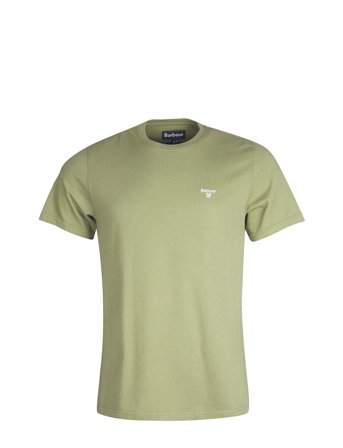 Barbour Sports Tee Designers T-shirts Short-sleeved Khaki Green Barbour