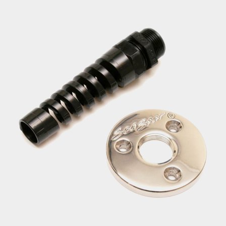 Genomföring en slang rostfri