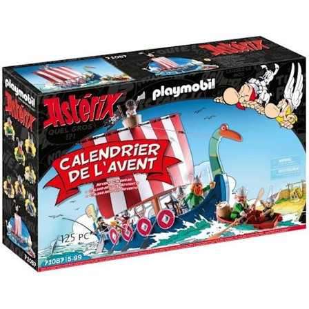 PLAYMOBIL Asterix Advent Calendar - Asterix ja merirosvot - 71087 - 125 kappaletta sisältäen 7 merkkiä