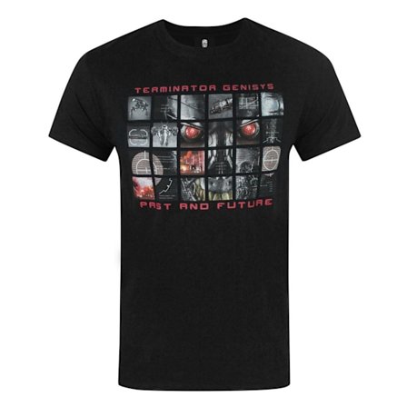 Terminator Genisys T-shirt för män - Past And Future - L - Svart