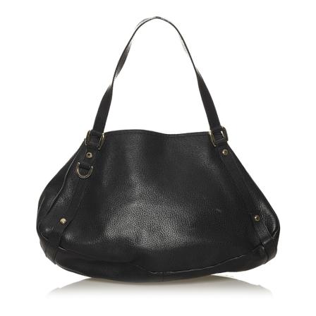 Gucci Vintage, Pre-owned Pelham Leather Tote Bag Zwart, Dames, Maat:ONE Size