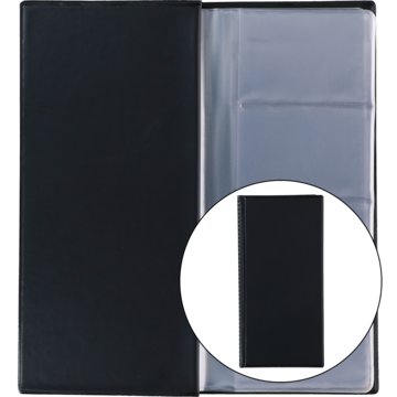 Visittkortbok Sort 96 Kort