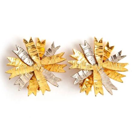 Kenneth Jay Lane Pre-owned, Pre-owned Metal earrings Geel, Dames, Maat:ONE Size