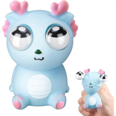 Stressleksak med ögon som ploppar ut, rolig drake med ögon som spricker ut, leksak med ögon som ploppar ut, perfekt som födelsedagspresenter, 