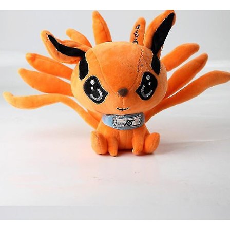 25cm Anime Søt Shippuden Rev Demon Plysj Leke Dukke Søt Uzumaki Kyuubi Kurama Ni-hale Rev Plysj Leke For Jenter Barn