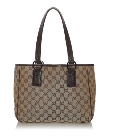 Gucci Vintage, Pre-owned Tote Bag Bruin, Dames, Maat:ONE Size