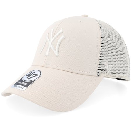 47 Brand - MLB Beige trucker Cap - New York Yankees Branson Mvp Natural Trucker @ Hatstore