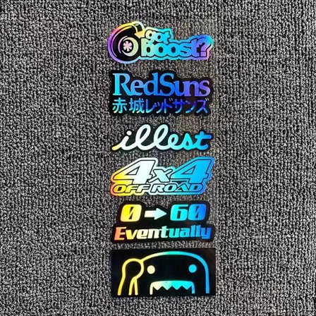 Reflekterende motorcykel hele sæt mærkater tank klistermærker til Kawasaki Ninja Yamaha Tmax Honda Suzuki Størrelse: 8cmx22cm - Mærkater & 