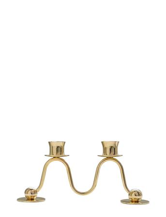 Ljusstake Lignano Sabbiadoro 2 Home Decoration Candlesticks & Tealight Holders Tealight Holders Guld Hilke Collection