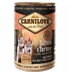 Carnilove Puppy, 400g, Laks & Kalkun, Vådfoder