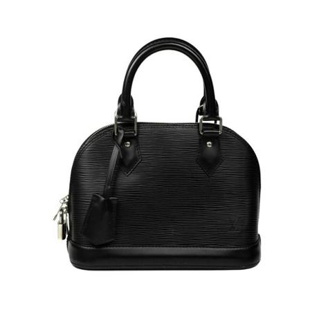 Louis Vuitton Vintage, Pre-owned Alma Handbag Zwart, Dames, Maat:ONE Size,leer