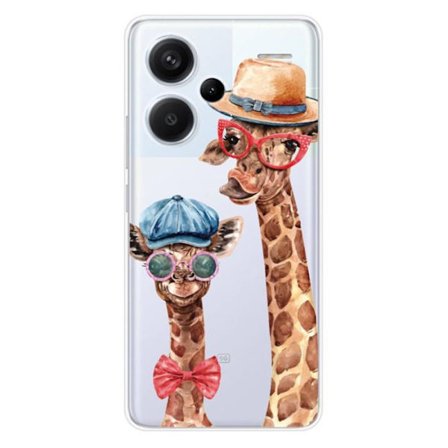 Siliconfodral - Kompatibel med Xiaomi Redmi Note 13 Pro Plus 5G - rolig giraffdesign