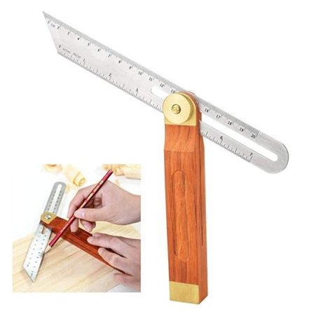 Rostfritt stål och trä glidande fyrkantig fas 200mm