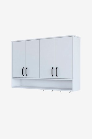 Hanah Home - Seinäkaappi Opal - Valkoinen - Seinähyllyköt - - Homeroom