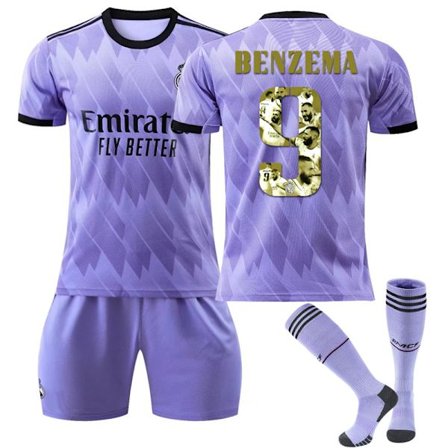 22-23 Golden Ball Benzema Commemorative Edition fotbollströja 22-23 Away S