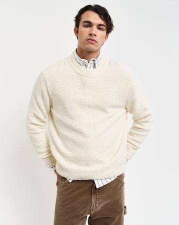 GANT Uomo - Maglia girocollo Bouclé in lana - Taglia XXXL - - Uomo - Knitwear