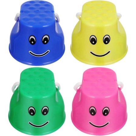 4 stk. Bøttesteltere Barn Stepper Leke Gåsteltere Balansetrening Steltere Sensorisk Tråkkebøtte Hoppesteltere for Barnehage Hage[HK]