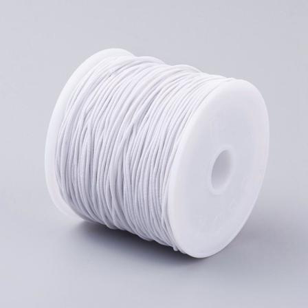 *rulle Med C:a 34-37 Mt Vit Nylonklädd Elastisk Tråd 0,6 Mm