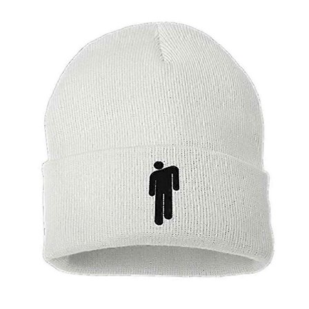 Fashion Unisex Efterår Vinter Billie Eilish Broderet Strikket Hue Hip Hop Beanie Cap[WSY]