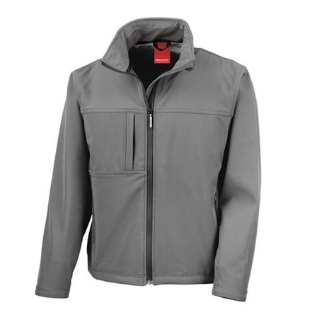 Result Classic Soft Shell-jacka för män 3XL Workguard Grey