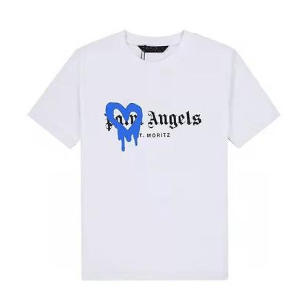 Palm Angels Shirt Heart Dissolved Graffiti Print Korta Ärmar 3xl