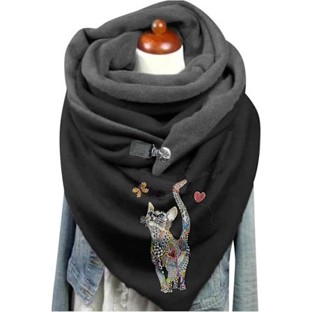 Dame vinterskjerf, dame trekantskjerf dame foulard merkeskjerf dame sjal stjal dame chic cheche dame sjal pashmina personlig sca